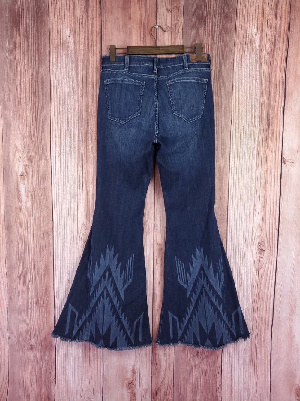 Ariat Chimayo Collection High Rise Flare Jeans Womens 31R Extreme Bell Bottom - Picture 2 of 16